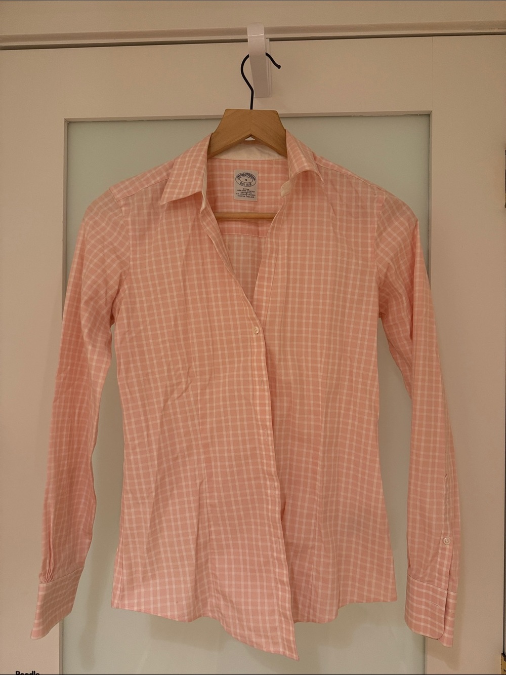 Brooks Brothers - Women’s Pink Checked Dress Shirt